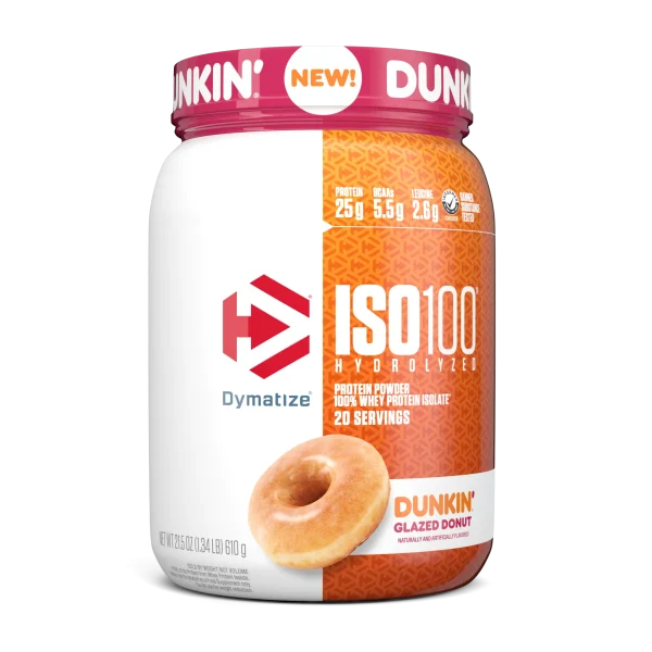 Proteina Dymatize ISO 100 1.4 Lb Dunkin Glazed Donut 635 gr