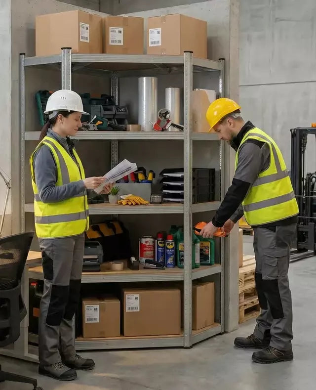 Estante Esquinero Galvanizado 180x90x40 Cm 5 Niveles 300 Kg Metálico