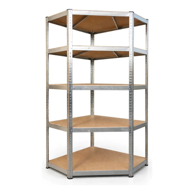 Estante Esquinero Galvanizado 180x90x40 Cm 5 Niveles 300 Kg Metálico